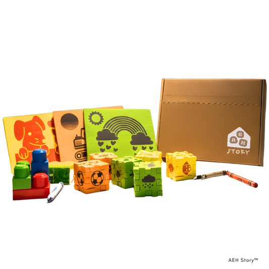 AEH Story 2D & 3D Puzzle Toy – 3 Colors | Educational Screen-Free Play for Kids Ages 3–9 | Perfect Travel Toy