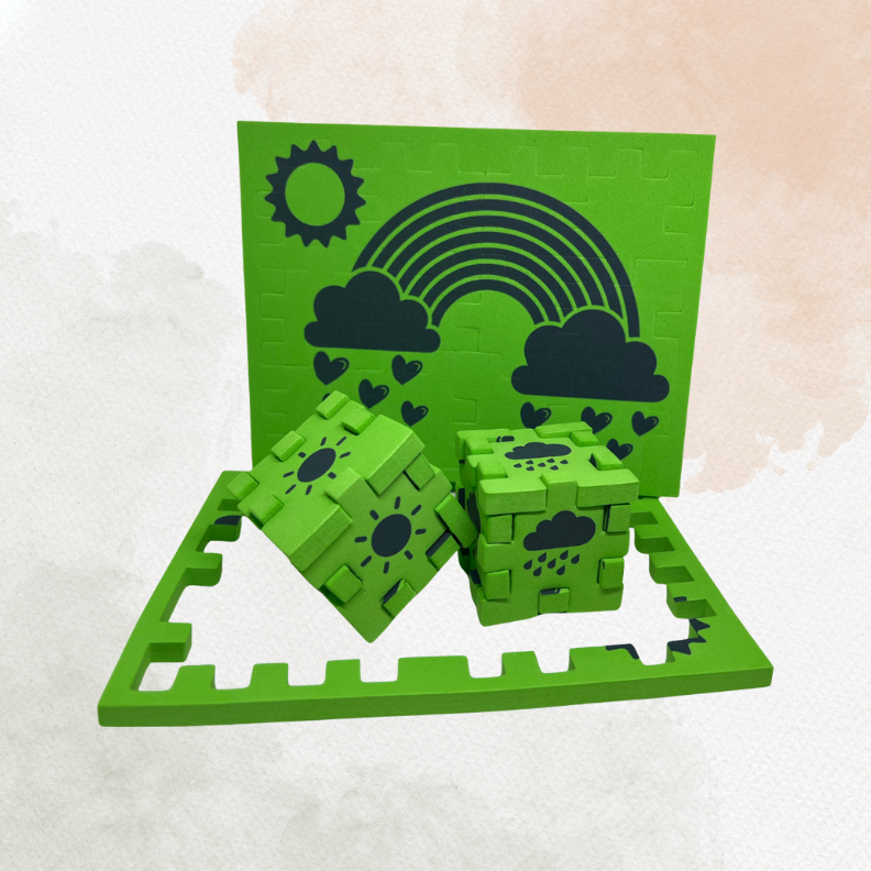 AEH Story 2D & 3D Puzzle Toy – 3 Colors | Educational Screen-Free Play for Kids Ages 3–9 | Perfect Travel Toy